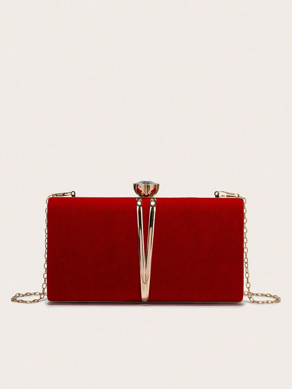 Stunning Burgundy Clutch Bag