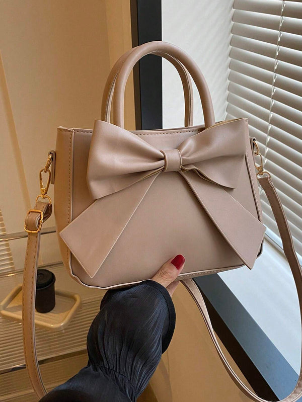 Exquisite Bow Decor Handbag