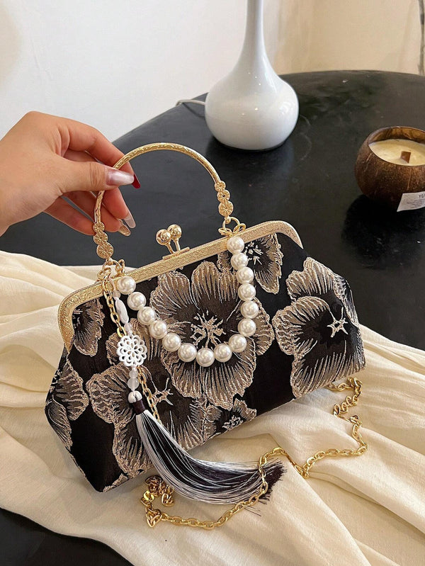 Brel Chic Summer Style Embroidered Handbag