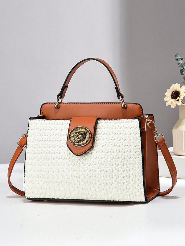 Must-Have Autumn Essential Color Block Handbag