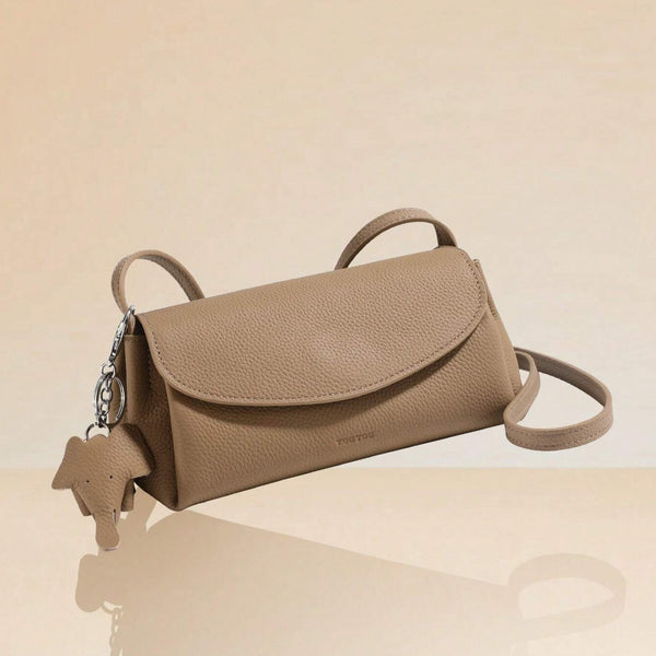 Genuine Pebbled Togo Leather Bag